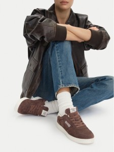 Guess Jeans Sneakersy EO-XL250041 Brązowy ciemny