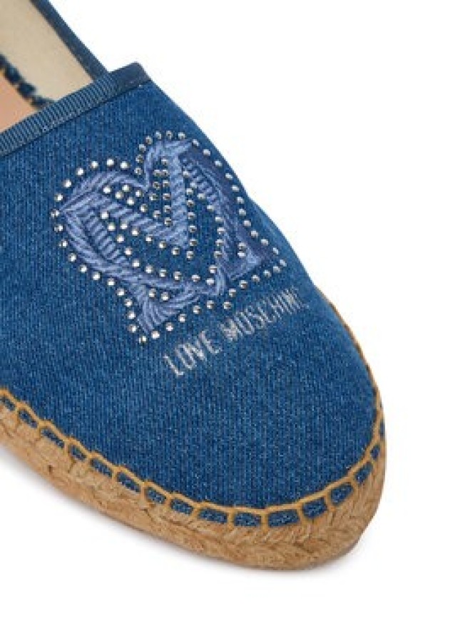 LOVE MOSCHINO Espadryle JA10532G0OJO5700 Niebieski