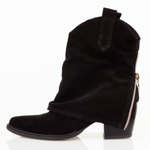 Czarne Polskie kowbojki damskie Deoni D394