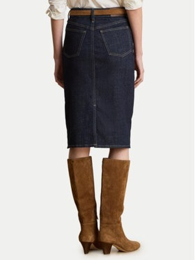 LAUREN RALPH LAUREN Spódnica ołówkowa 200P14644001 Granatowy Regular Fit