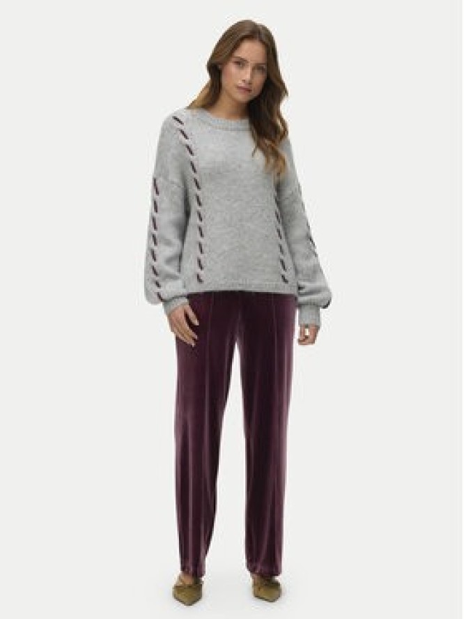 Vero Moda Sweter Ilina 10334866 Szary Loose Fit