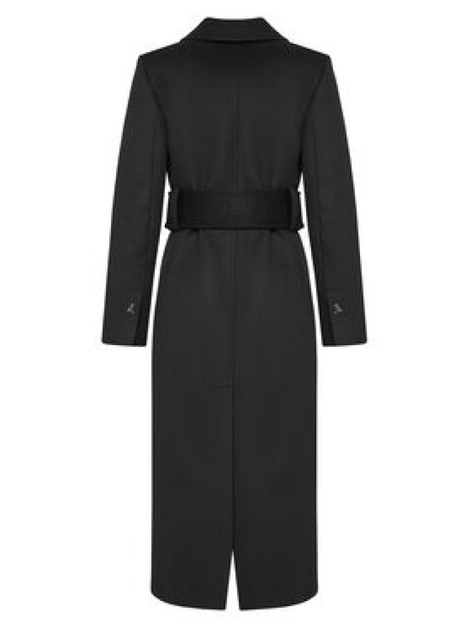 Patrizia Pepe Płaszcz wełniany 2O0195 A171 Czarny Regular Fit