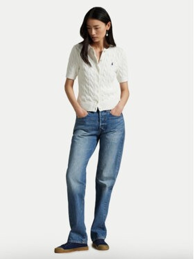 Polo Ralph Lauren Kardigan 211966720001 Biały Slim Fit