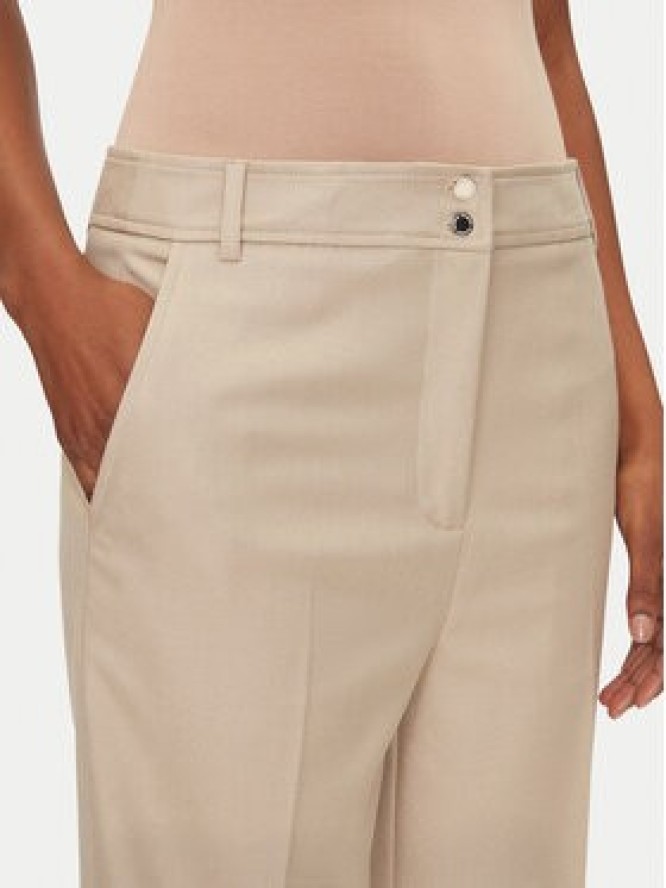 Morgan Spodnie materiałowe 251-PLUX.F Beżowy Straight Fit