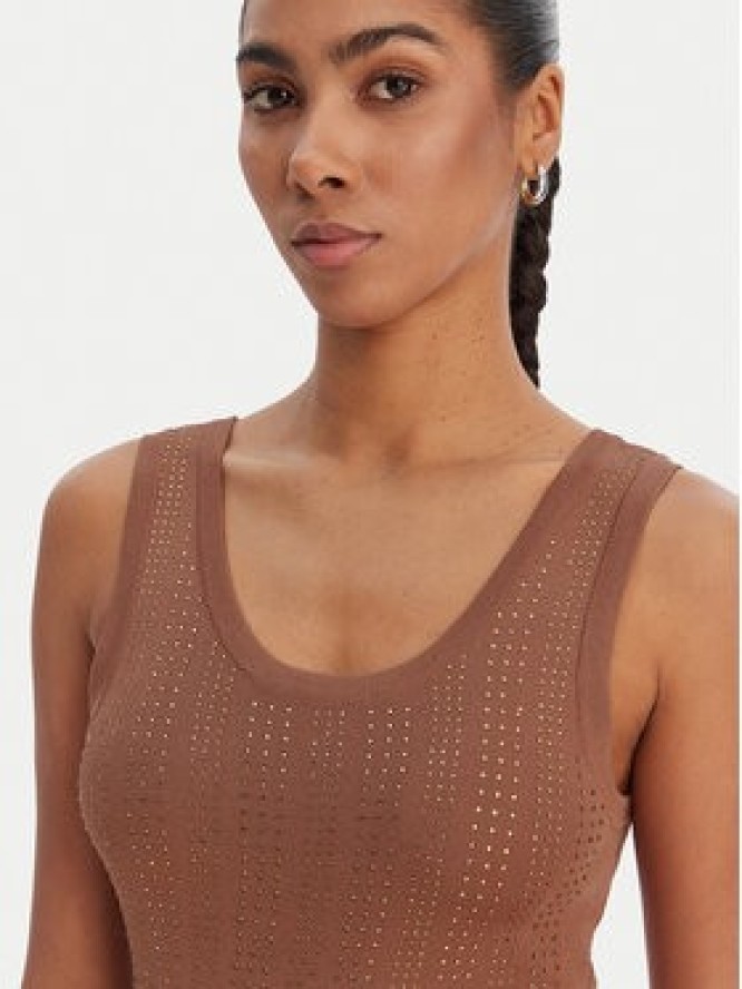 Fracomina Top FR26ST4005K524R9 Brązowy Slim Fit