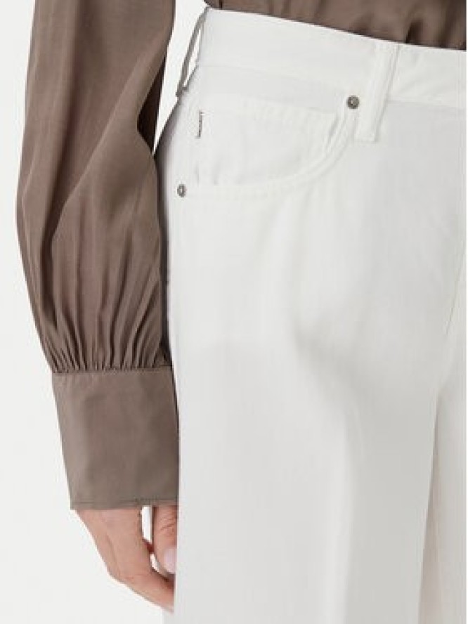 ViCOLO Jeansy DD5043 Biały Wide Leg