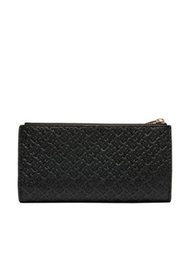 Tommy Hilfiger Portfel Th Icon Long Bifold Mono AW0AW18989 Czarny