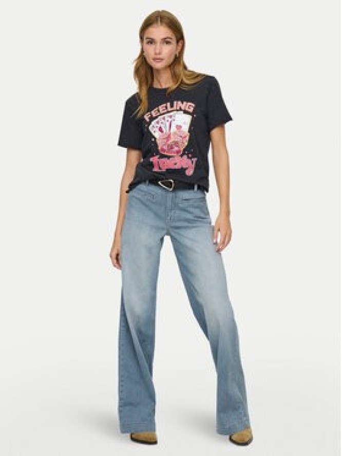 ONLY T-Shirt Lucy 15366031 Czarny Loose Fit