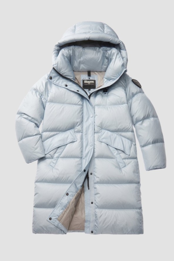 BLAUER Błękitny damski płaszcz Lena Raincoat Long Jackets, Rozmiar XS