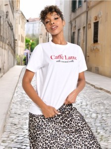 Koszulka z napisem - biały