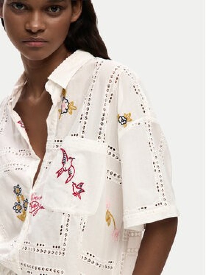 Desigual Koszula Martin 26SWCW30 Biały Regular Fit