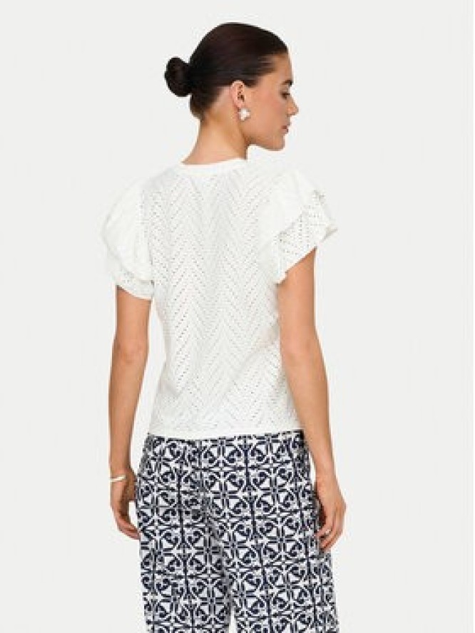 JDY Bluzka Carla 15351452 Biały Regular Fit