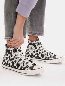 Converse Trampki Chuck Taylor All Star Cow Print A17919C Biały