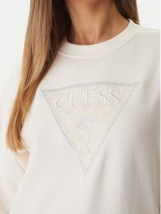 Guess Bluza W6GQ09 K3183 Écru Regular Fit