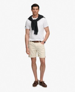 superdry Vintage Straight Shorts w naturalnym denimu