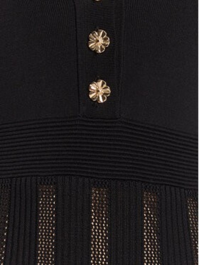 TWINSET Sukienka dzianinowa 252TP3110 Czarny Regular Fit