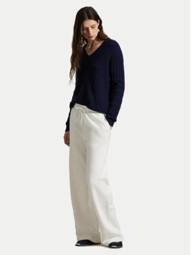 Polo Ralph Lauren Spodnie dresowe 211977959003 Biały Wide Leg