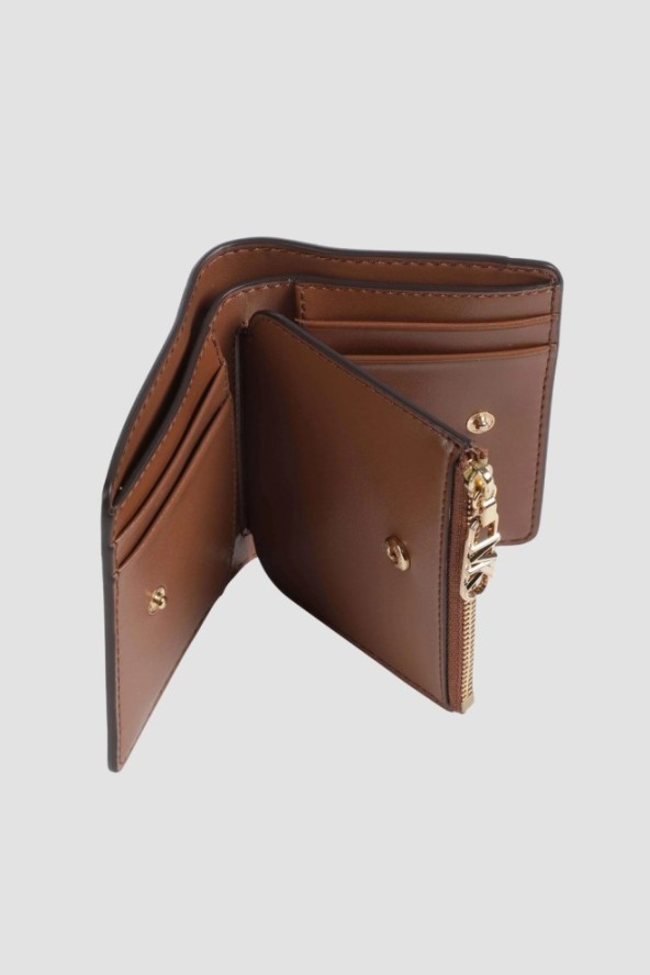 MICHAEL KORS Biały portfel z monogramem