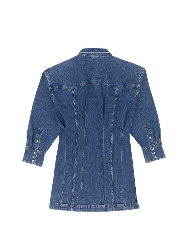 DAMSKA SUKIENKA JEANSOWA WRANGLER DARTED SKIRT DRESS SAPPHIRE TRACE 112370802