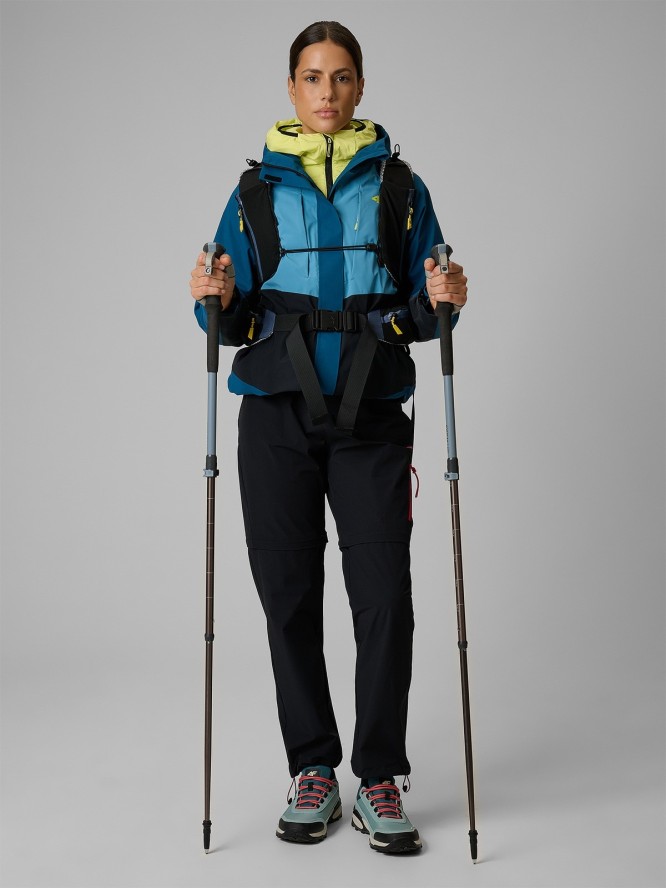 4F Kurtka trekkingowa membrana 10000 damska - turkusowa M