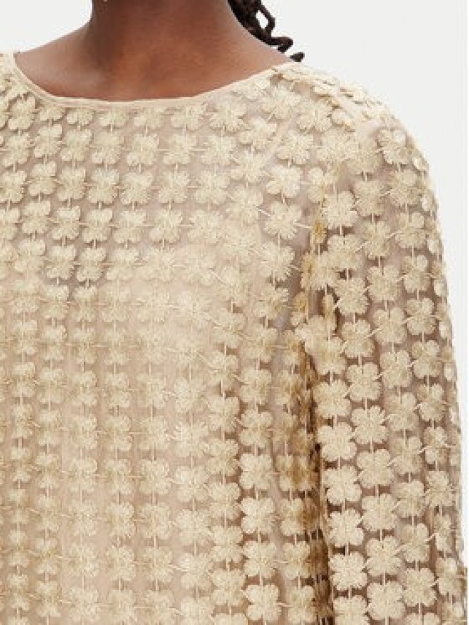 Bruuns Bazaar Sukienka koktajlowa Yva BBW4530 Złoty Regular Fit