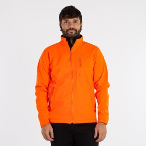Kurtka softshell 2514 wodoodporna - fluorescencyjny pomarańcz