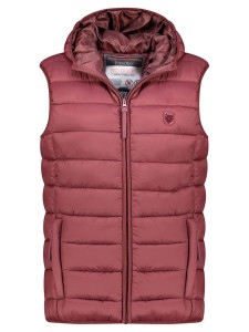 Geographical Norway Kamizelka pikowana "Vatikotal" w kolorze bordowym rozmiar: M