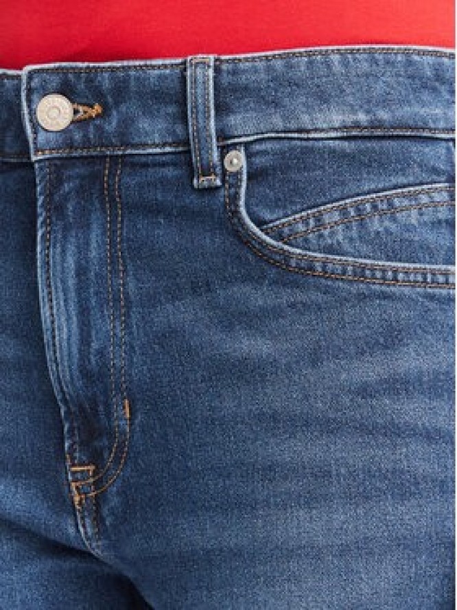 BOSS Jeansy Angela 50564436 Granatowy Flared Fit