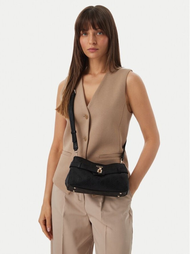 Guess Torebka Ella Logo Mini HWPD97 46730 Czarny