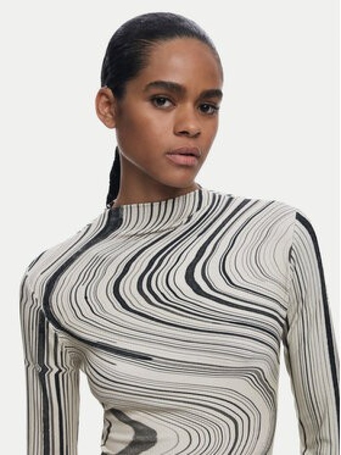 Desigual Sukienka codzienna Chiara 25WWVK35 Beżowy Slim Fit