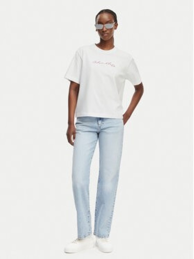 Calvin Klein Jeans T-Shirt LV047F820G Biały Regular Fit