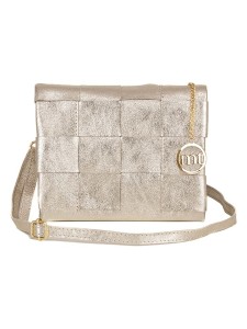 Mia Tomazzi Skórzana torebka "Empoli" w kolorze złotym - 23 x 17 x 5 cm rozmiar: onesize