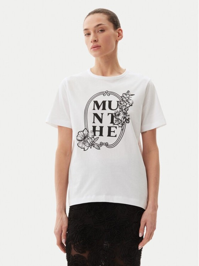 Munthe T-Shirt Fynella 251110925160 Biały Regular Fit