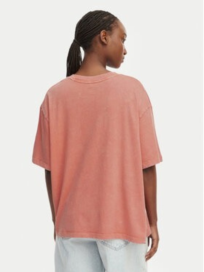 Roxy T-Shirt Talloversize Washed ERJZT06081 Pomarańczowy jasny Loose Fit