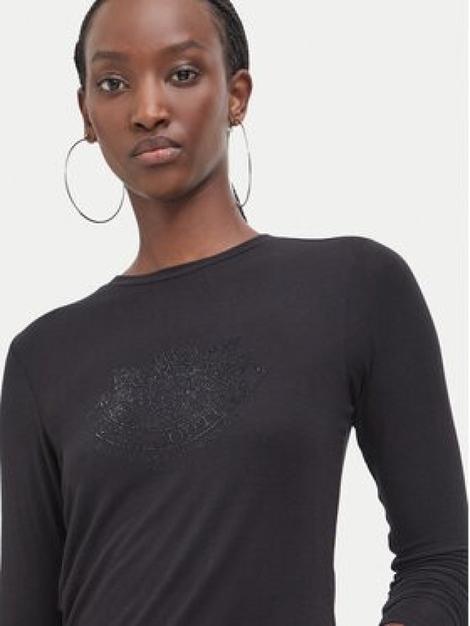 Juicy Couture Bluzka JCWCT226328 Czarny Regular Fit