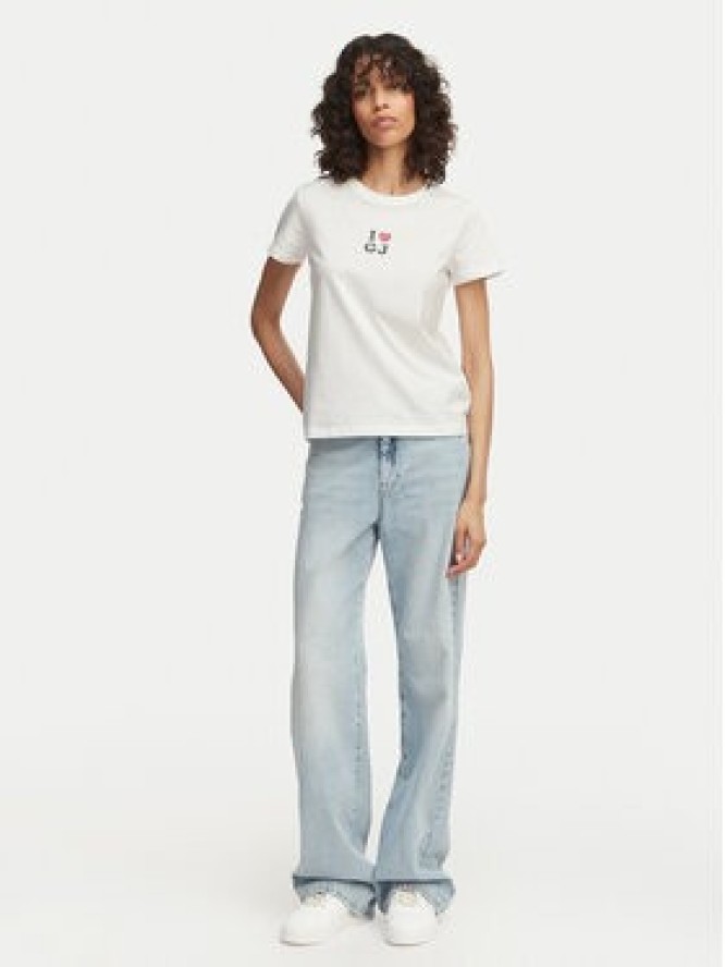 Guess Jeans T-Shirt W6GI45 K8HM0 Biały Regular Fit