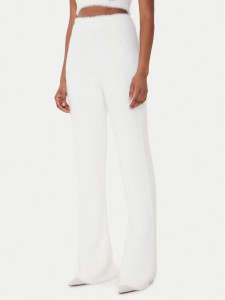 Guess Spodnie dzianinowe O5BB03 Z1282 Écru Flare Fit