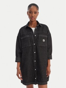 Quiksilver Sukienka koszulowa Iced Age EQWWD03120 Szary Oversize