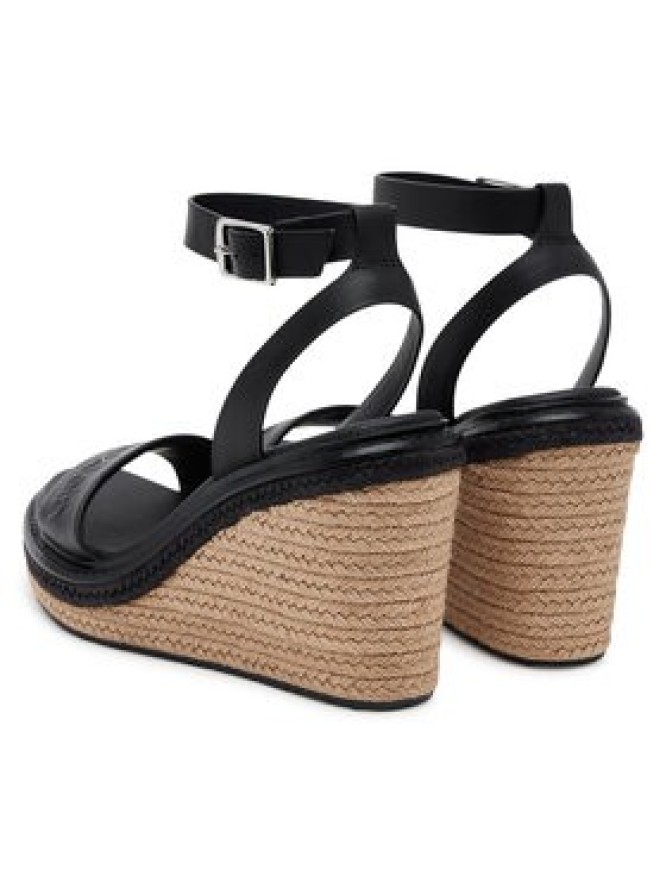 Calvin Klein Espadryle Wedge Sandal 70 - He HW0HW02376 Czarny