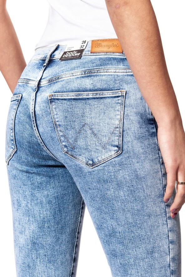 WRANGLER HIGH RISE SKINNY WROCK BLUE W27HSV24S 112128119