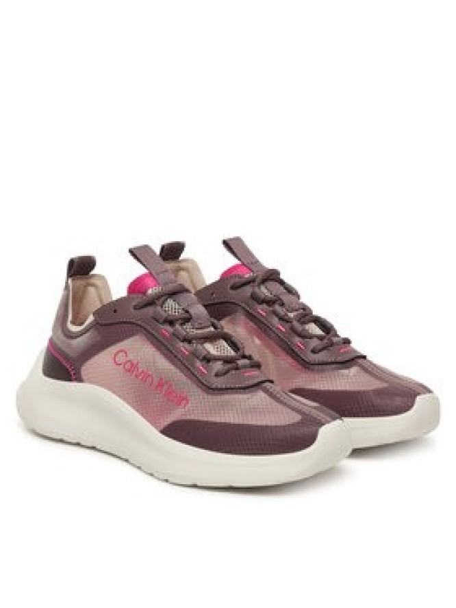 Calvin Klein Sneakersy Light Eva Run Lup Transp Ripst HW0HW02998 Różowy