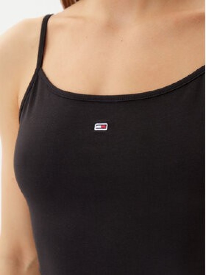 Tommy Jeans Top Essential DW0DW20675 Czarny Slim Fit