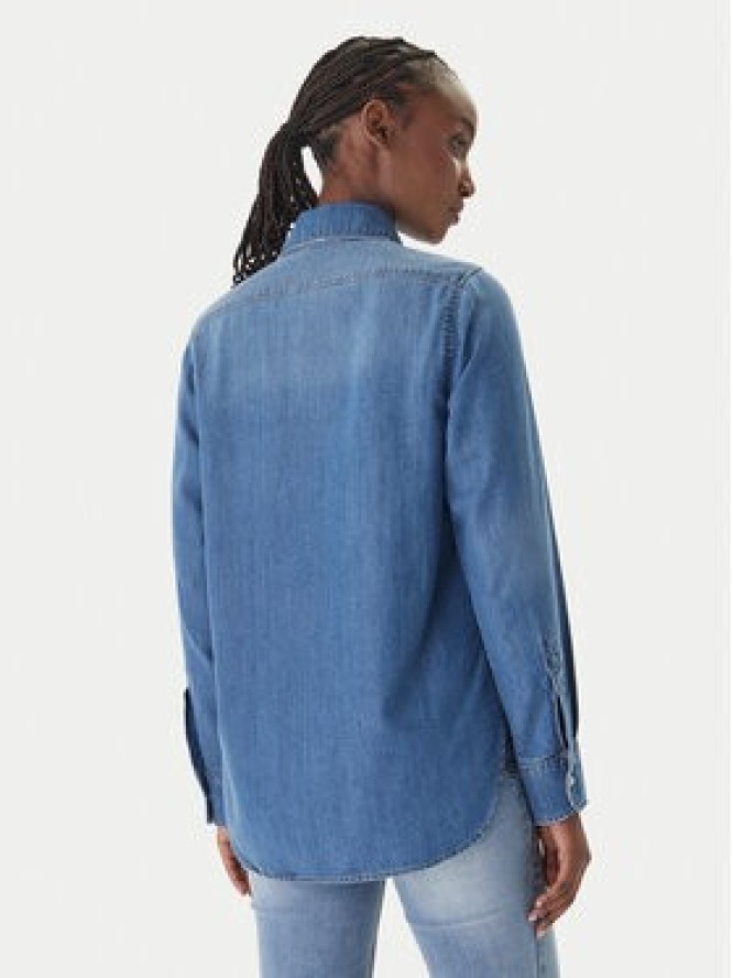 Liu Jo Koszula jeansowa UA6339 D4851 Granatowy Regular Fit