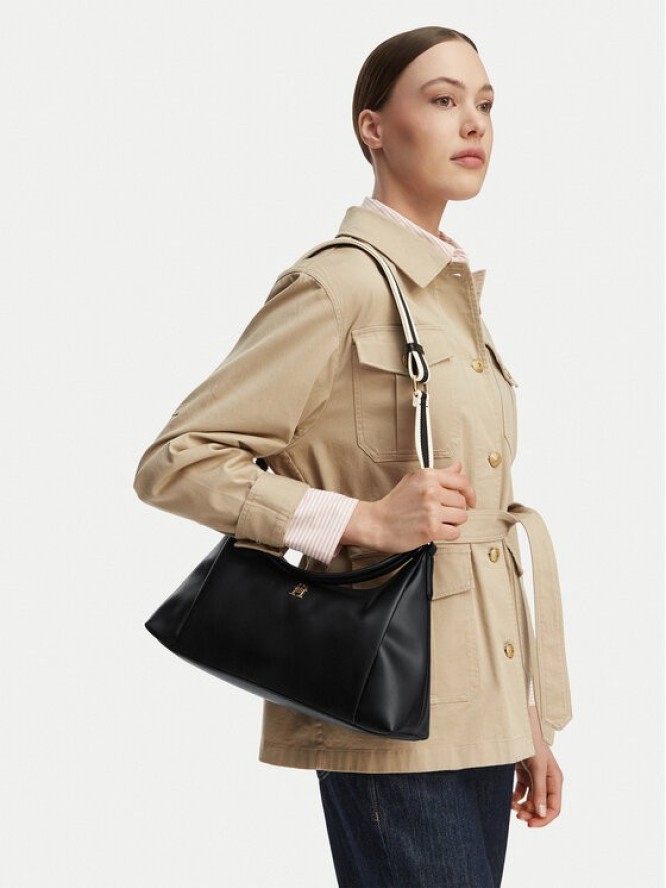 Tommy Hilfiger Torebka Th Essential Shoulder Bag AW0AW18374 Czarny