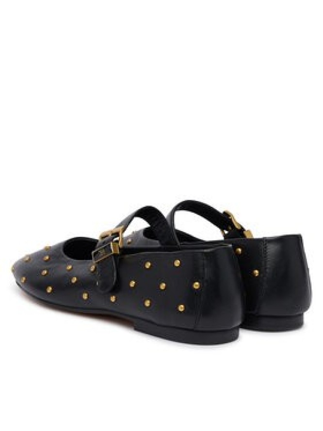 Tommy Hilfiger Baleriny Th Buckle Leather Stud Ballerina FW0FW09541 Czarny