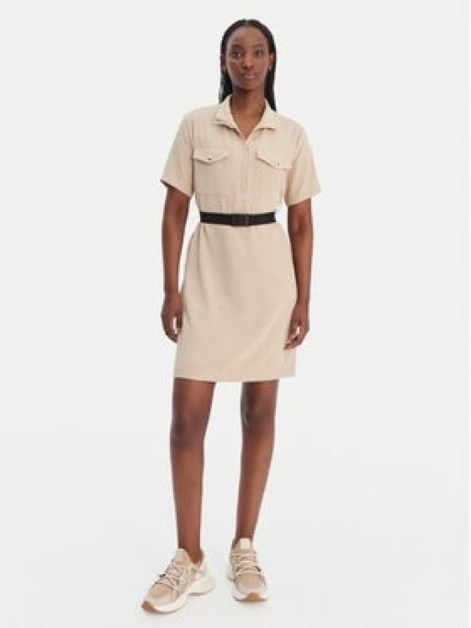 Liu Jo Sport Sukienka codzienna TA6020 TS923 Beżowy Regular Fit