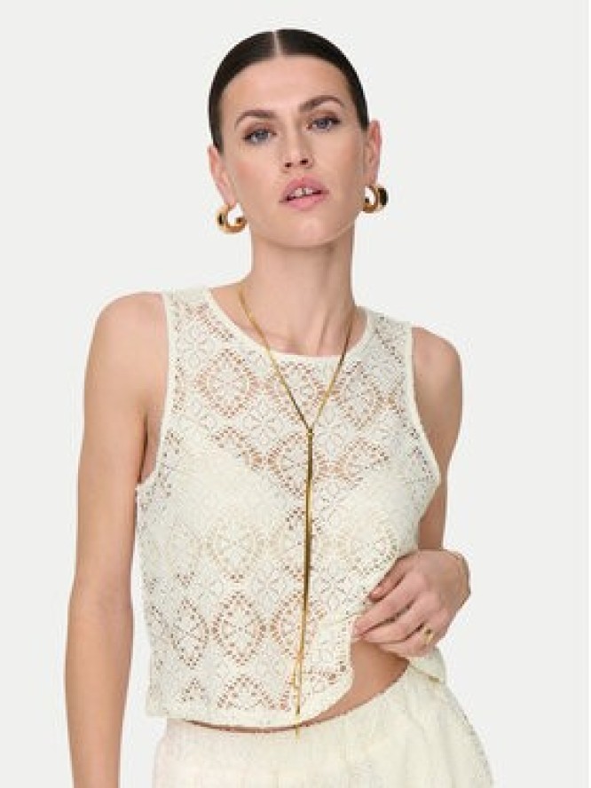 JDY Top Eva 15351499 Biały Regular Fit