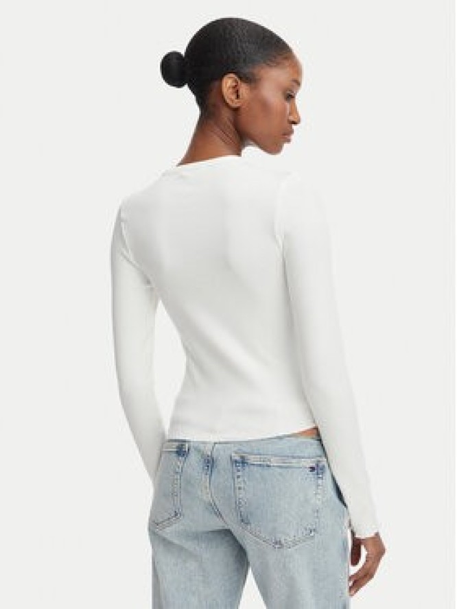 Tommy Jeans Bluzka DW0DW22783 Biały Slim Fit