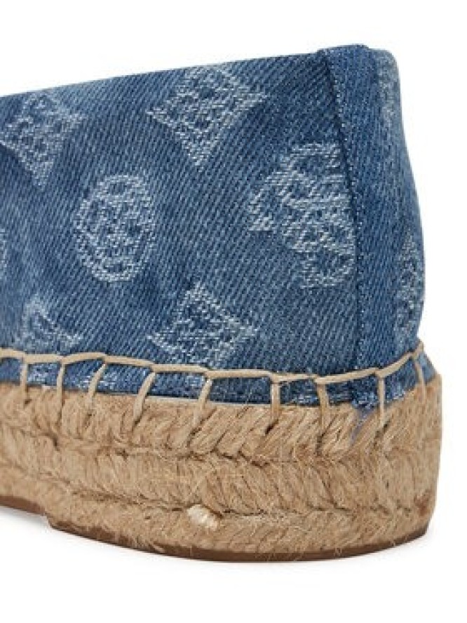 Guess Espadryle FLJDNN DEN14 Niebieski