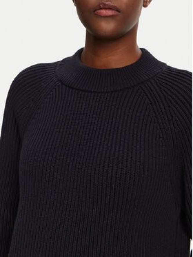 AMI Paris Sweter FKS024.KN0031 Granatowy Regular Fit